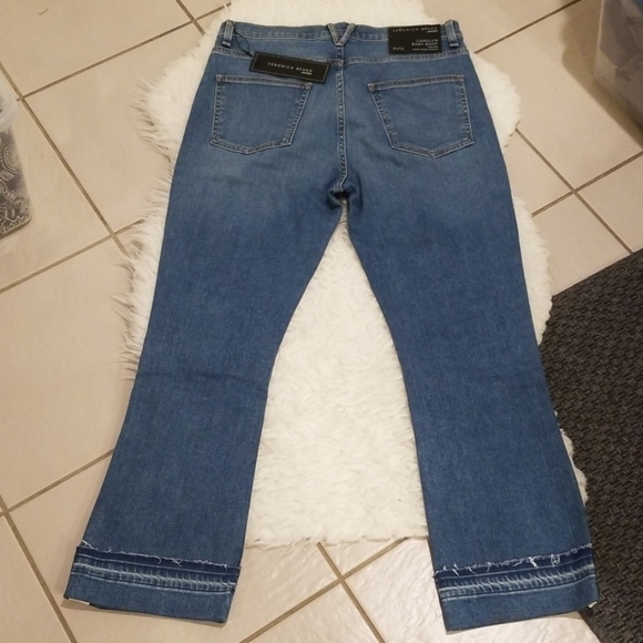 💕VERONICA BEARD💕 Carolyn High-Rise Baby Boot Jeans Pacific Blue 31 NWT - Picture 8 of 8